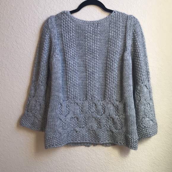 Shina Novelli Noba Italian Alpaca Wool Cable Sweater - Picture 7 of 9